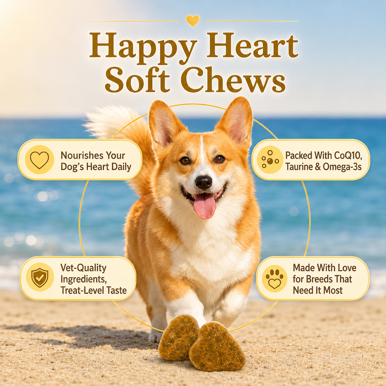 Strata Paws Happy Heart Soft Chews